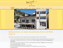 Tablet Screenshot of hotel-dupont.ch